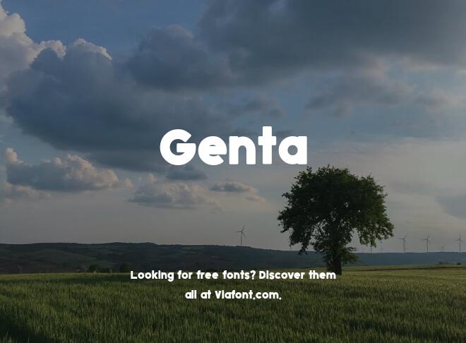 Genta Font