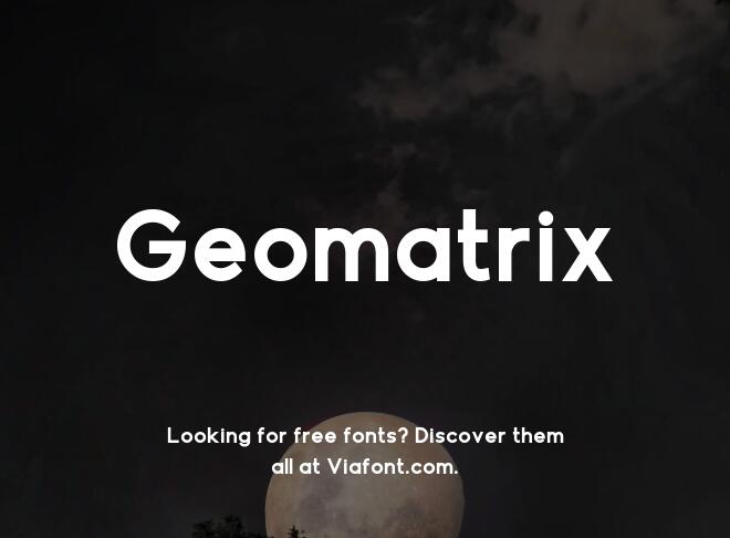 Geomatrix Font