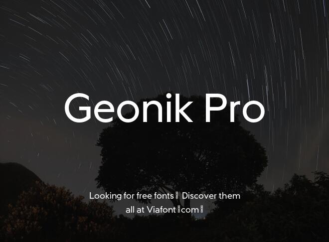 Geonik Pro Font
