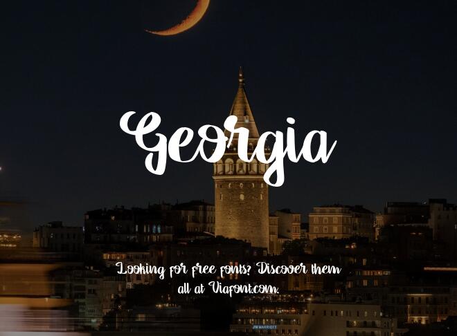 Georgia Font