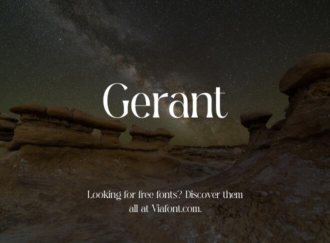 Gerant Font