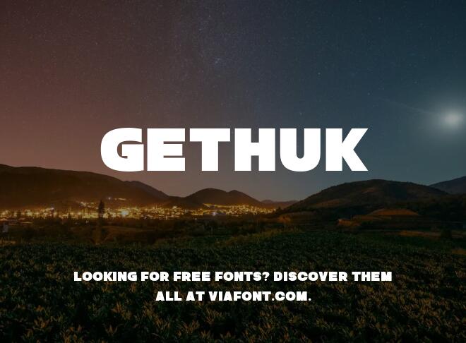 Gethuk Font