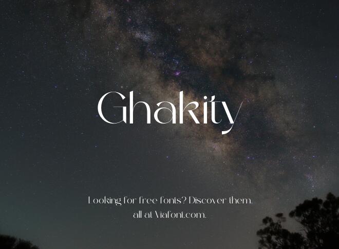 Ghakity Font