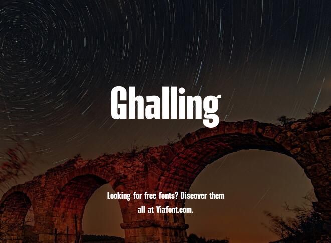 Ghalling Font
