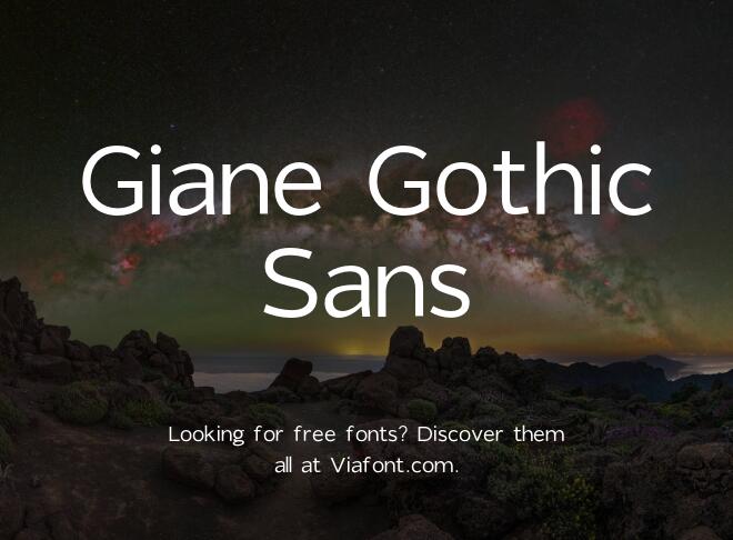 Giane Gothic Sans Font