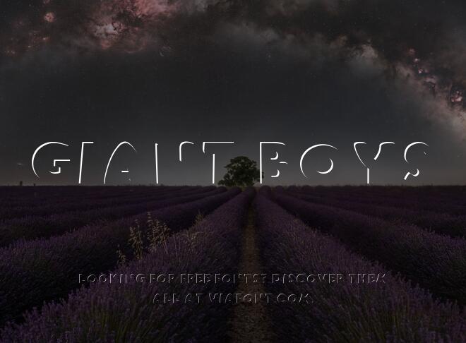 Giant Boys Font
