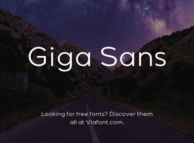 Giga Sans Font