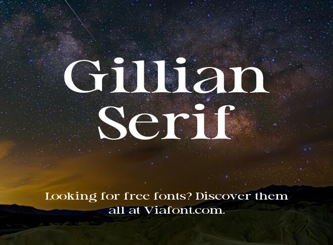 Gillian Serif Font