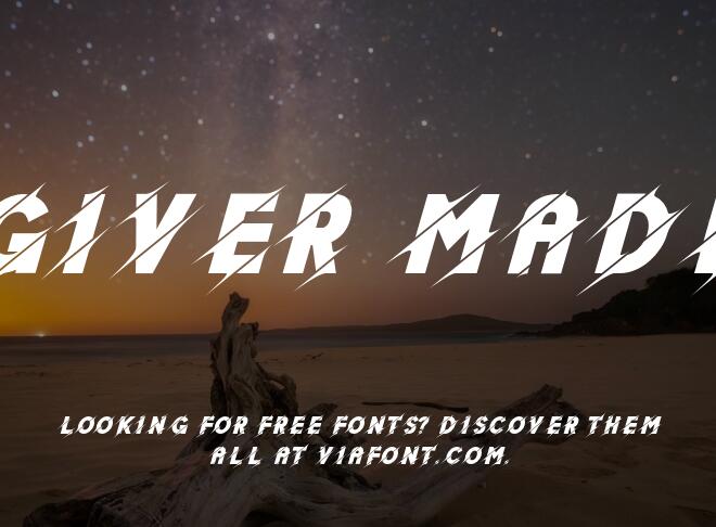 Giver Made Font