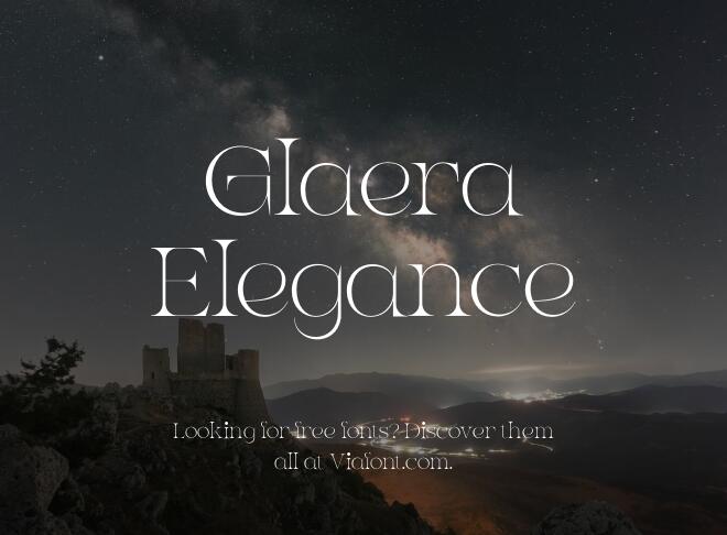 Glaera Elegance Font