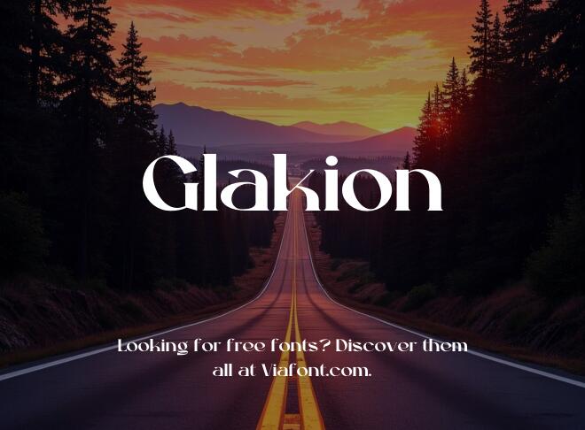 Glakion Font