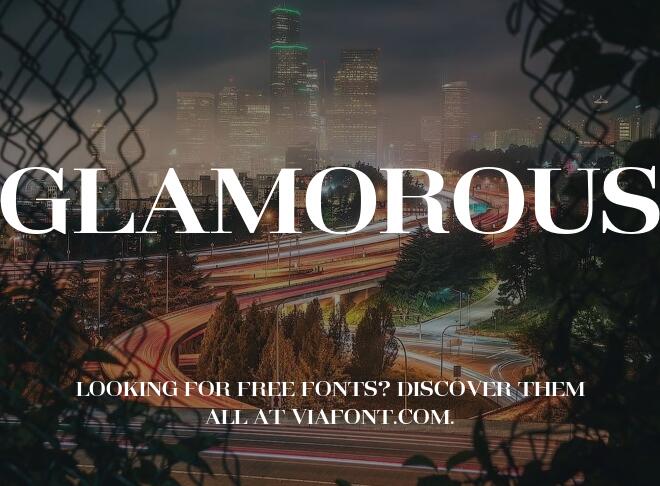 Glamorous Font