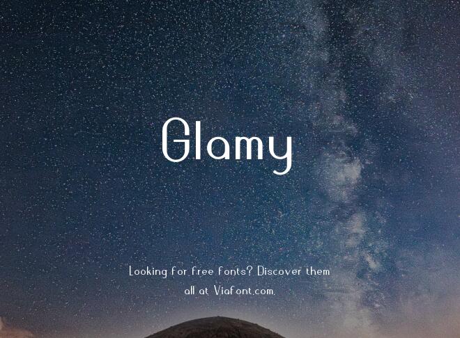 Glamy Font