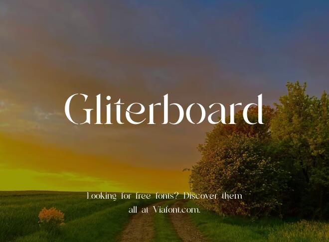 Gliterboard Font