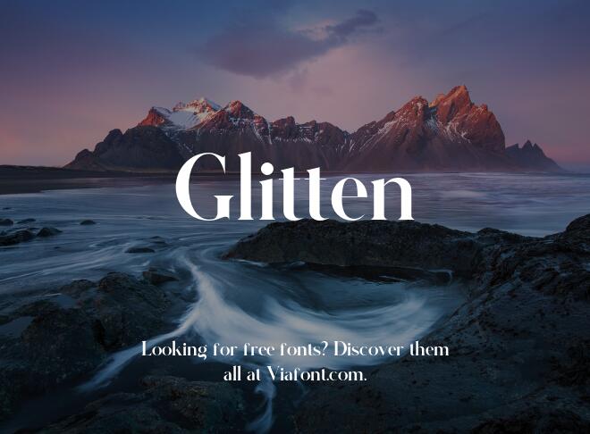 Glitten Font