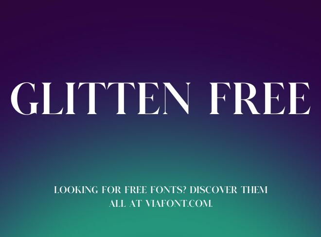 Glitten Free Font