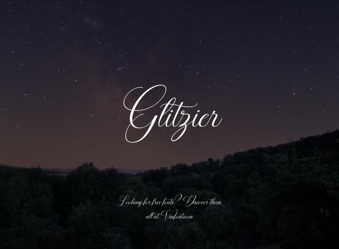 Glitzier Font