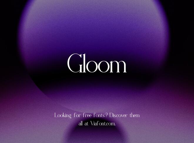Gloom Font