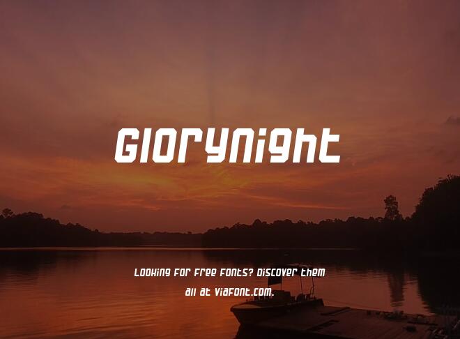 Glorynight Font