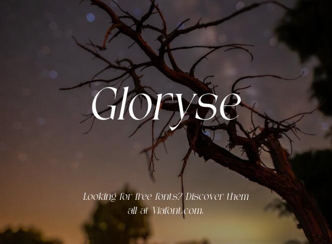 Gloryse Font