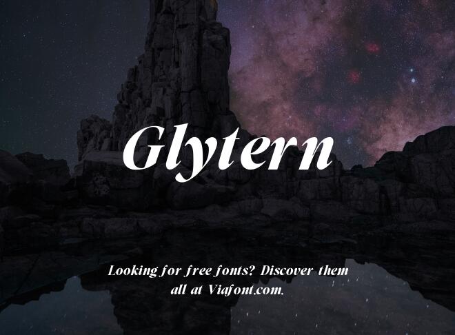 Glytern Font