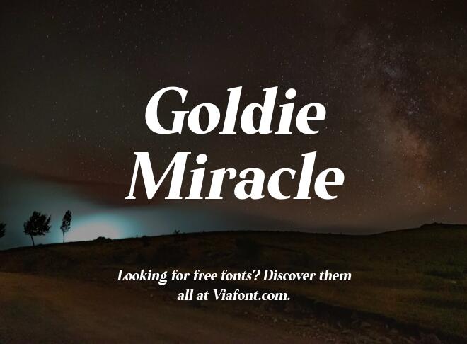Goldie Miracle Font