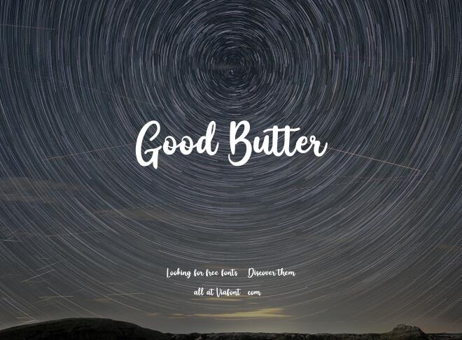 Good Butter Font