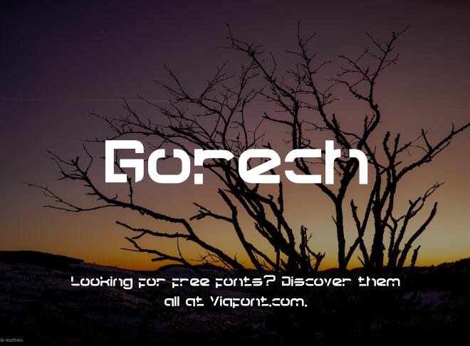 Gorech Font