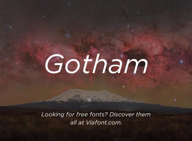 Gotham Font