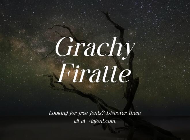 Grachy Firatte Font