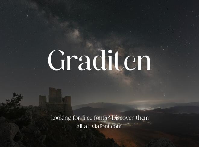 Graditen Font