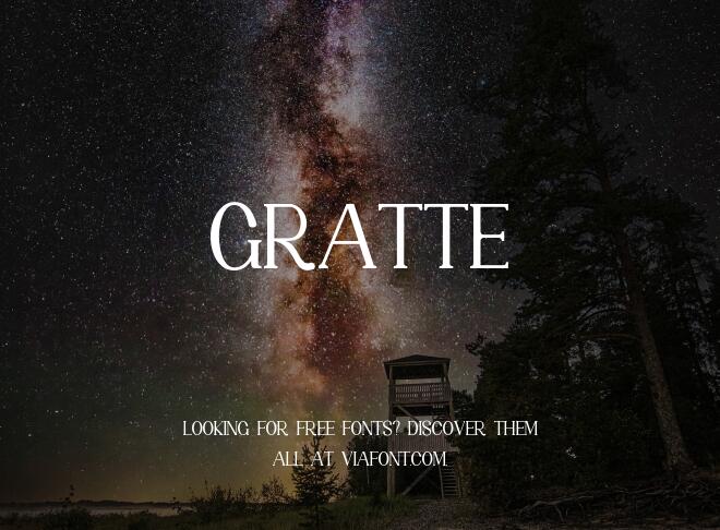 Gratte Font