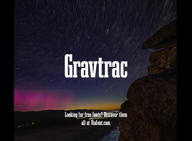 Gravtrac Font