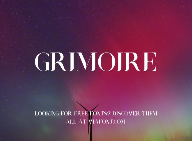 Grimoire Font