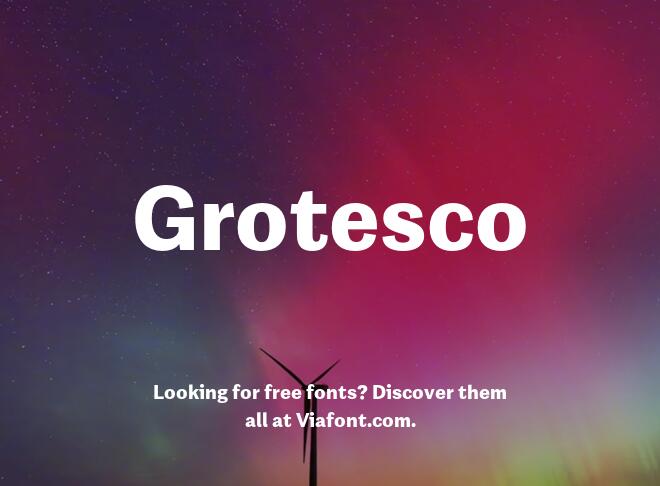 Grotesco Font