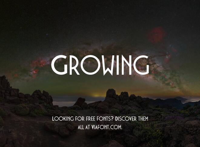 Growing Font