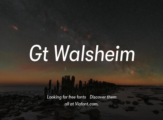 Gt Walsheim Font