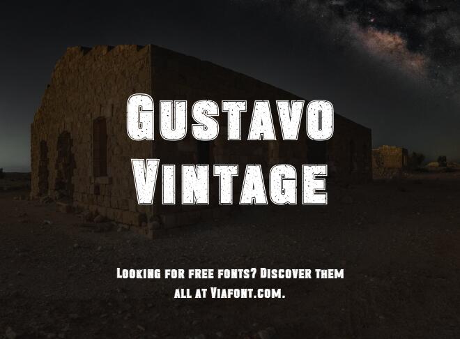 Gustavo Vintage Font