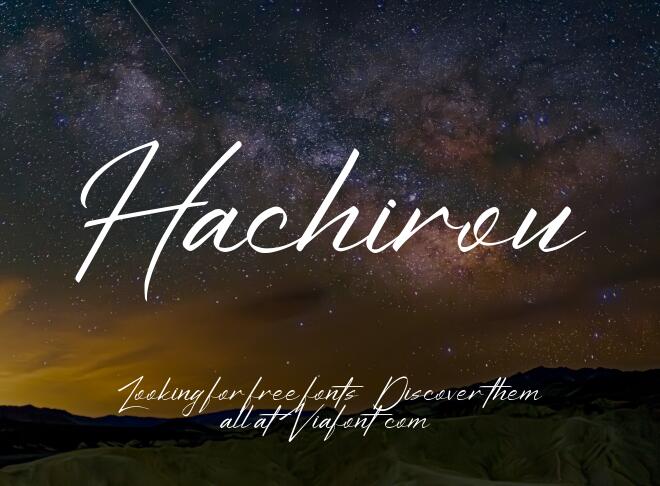 Hachirou Font