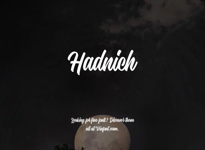 Hadnich Font