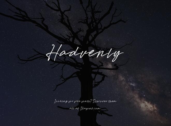 Hadvenly Font