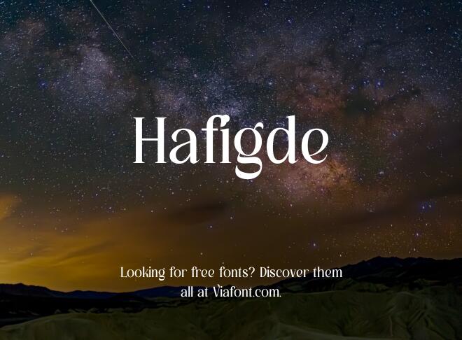 Hafigde Font
