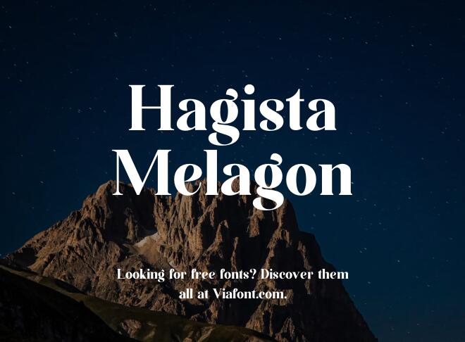 Hagista Melagon Font