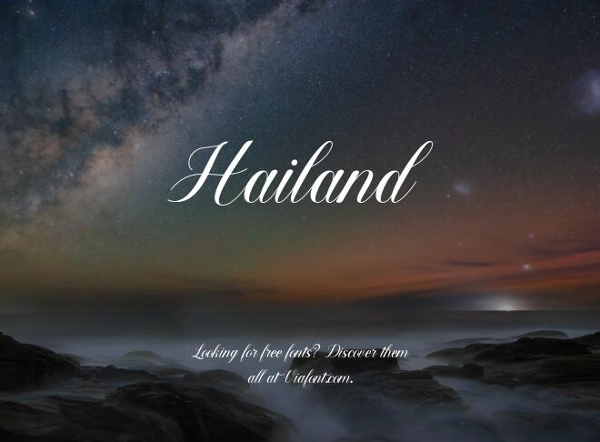 Hailand Font