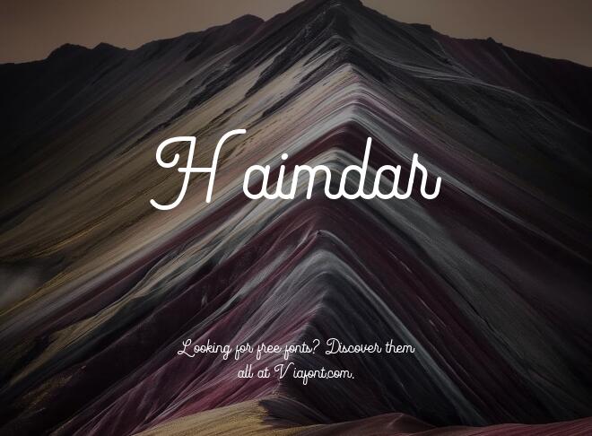 Haimdar Font