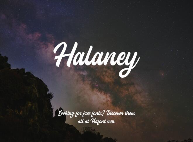 Halaney Font