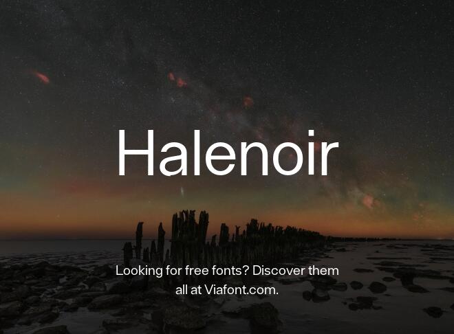 Halenoir Font