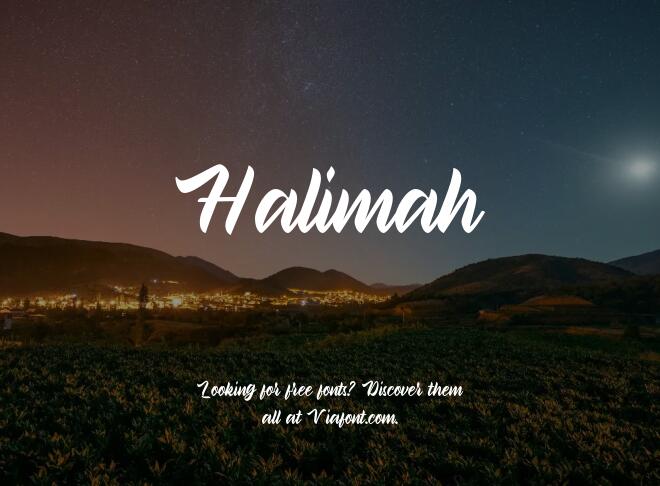Halimah Font