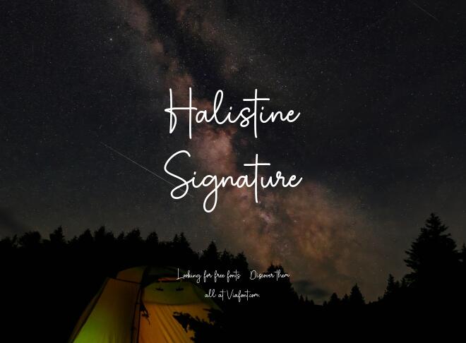 Halistine Signature Font