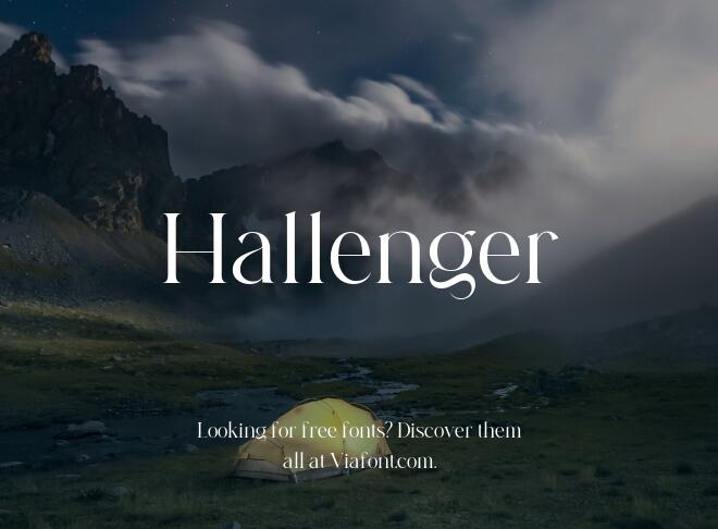Hallenger Font
